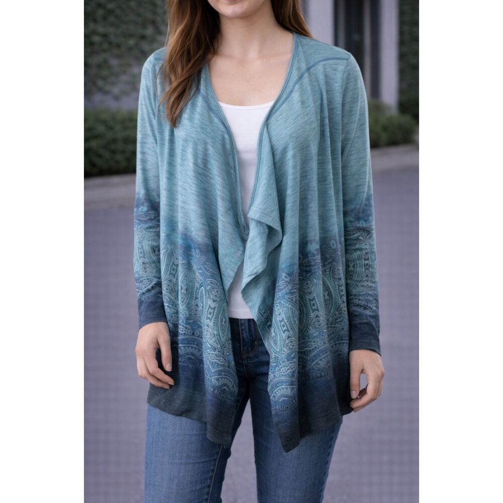 Unity Long Sleeve Lightweight Water Fall Cardigan M
